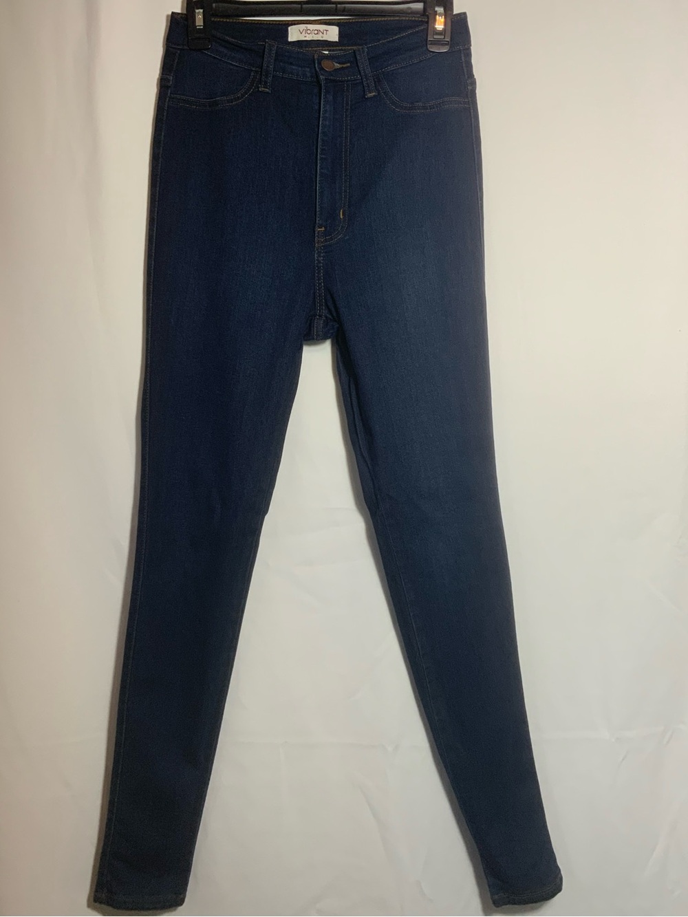 Vibrant Navy High-Rise Skinny Jeans for Women